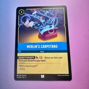 merlin’s carpetbag - 167/204 - uncommon — disney lorcana: shimmering skies